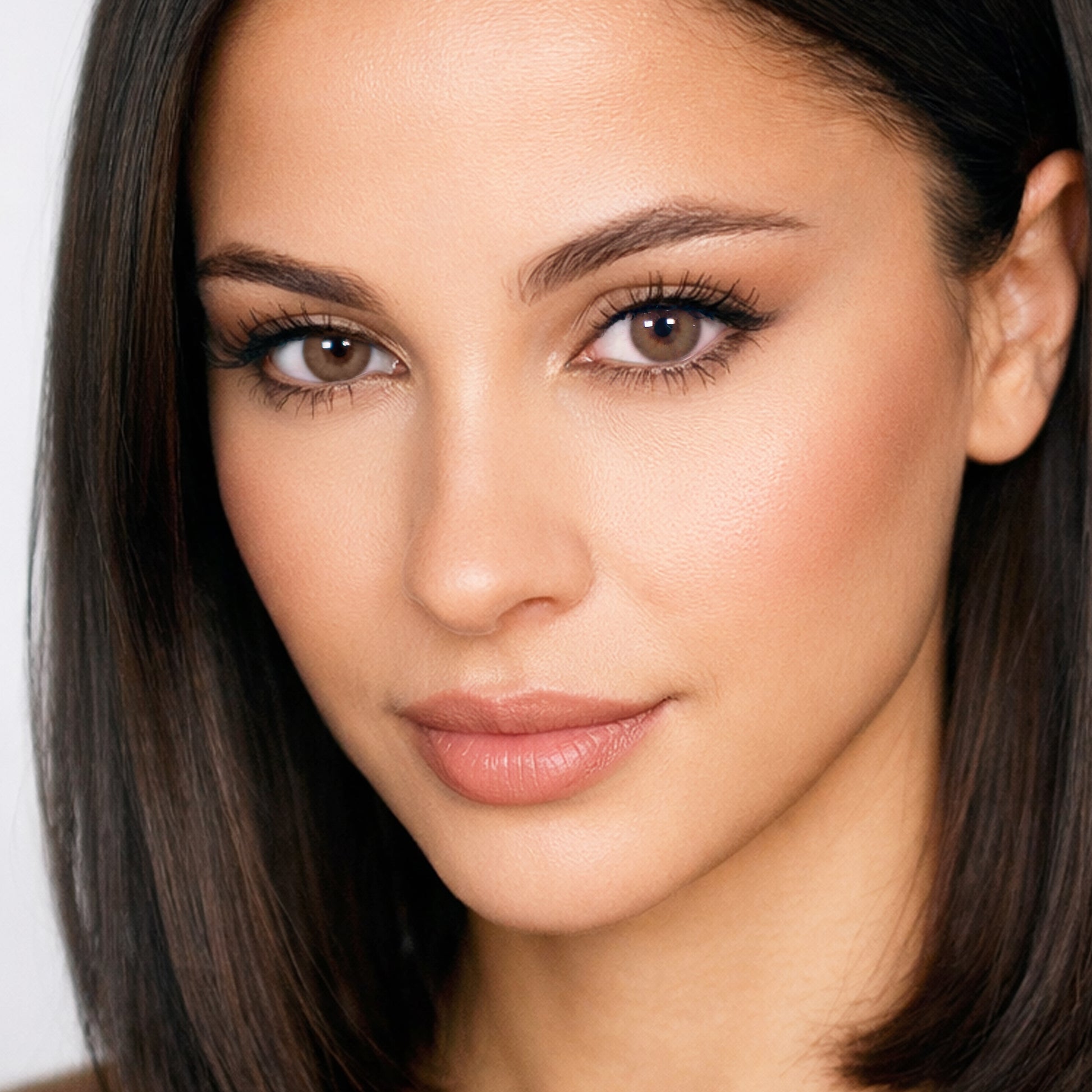 Rehlein farbige Kontaktlinsen in der Farbe Haselnuss - Portrait mit zwei Farbkontaktlinsen,  natürliche Farbabdeckung 